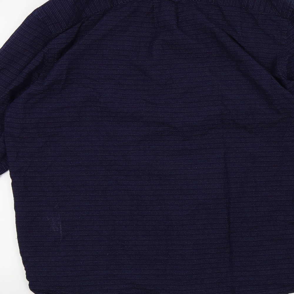 H&M Mens Blue    Button-Up Size M  - Front Pocket