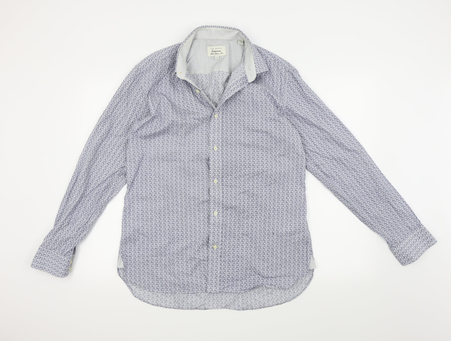 Ted Baker Mens Blue    Button-Up Size 16