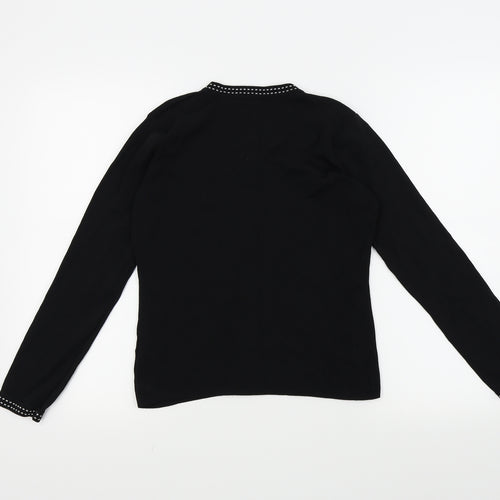 Debbie Morgan Womens Black   Pullover Jumper Size S