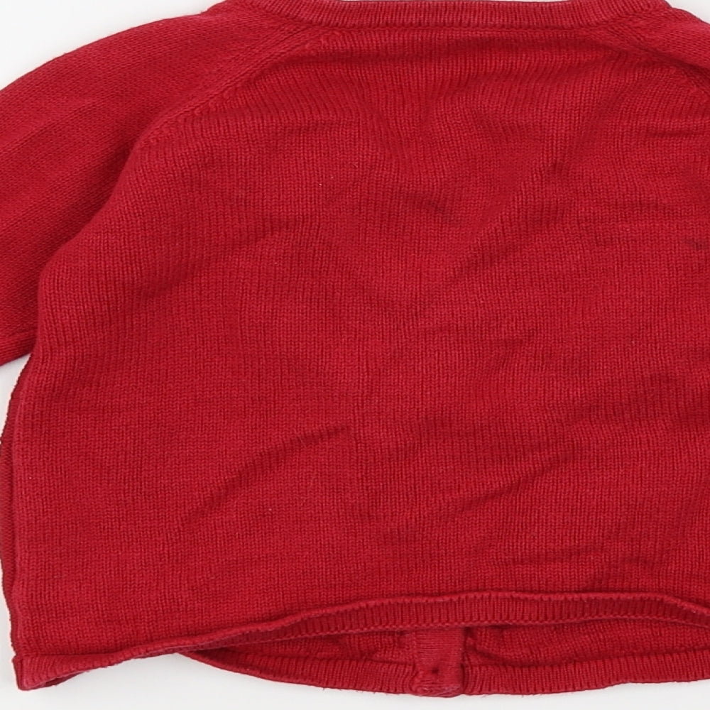 Nutmeg Girls Red   Cardigan Jumper Size 4-5 Years
