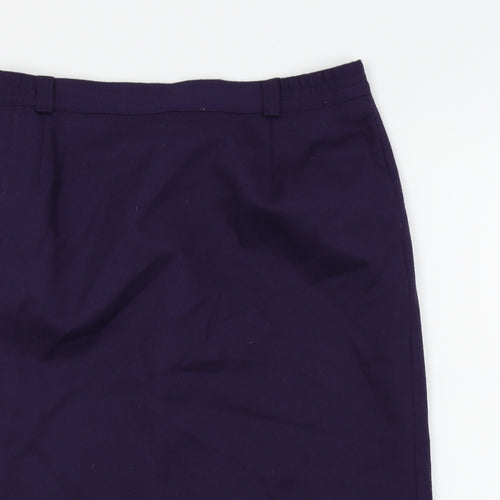 First Avenue Womens Purple   A-Line Skirt Size 18