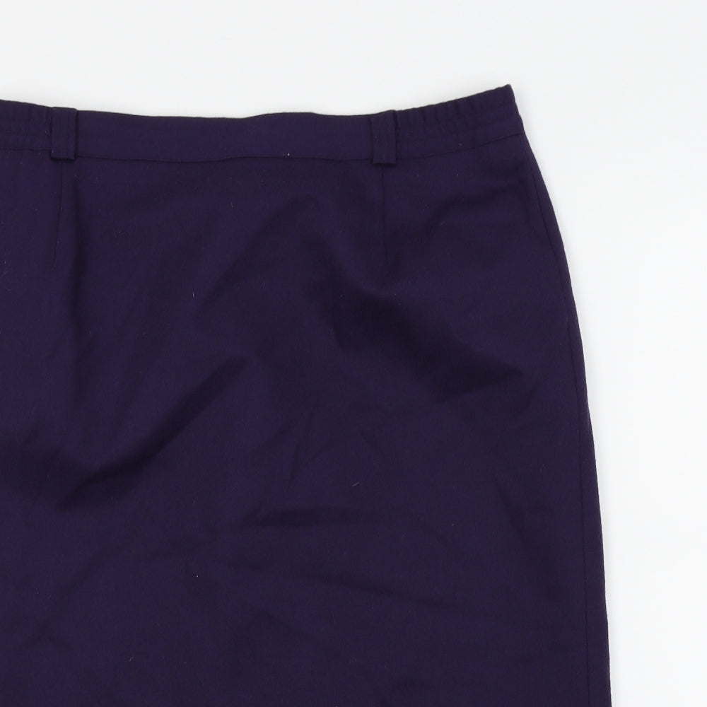 First Avenue Womens Purple   A-Line Skirt Size 18