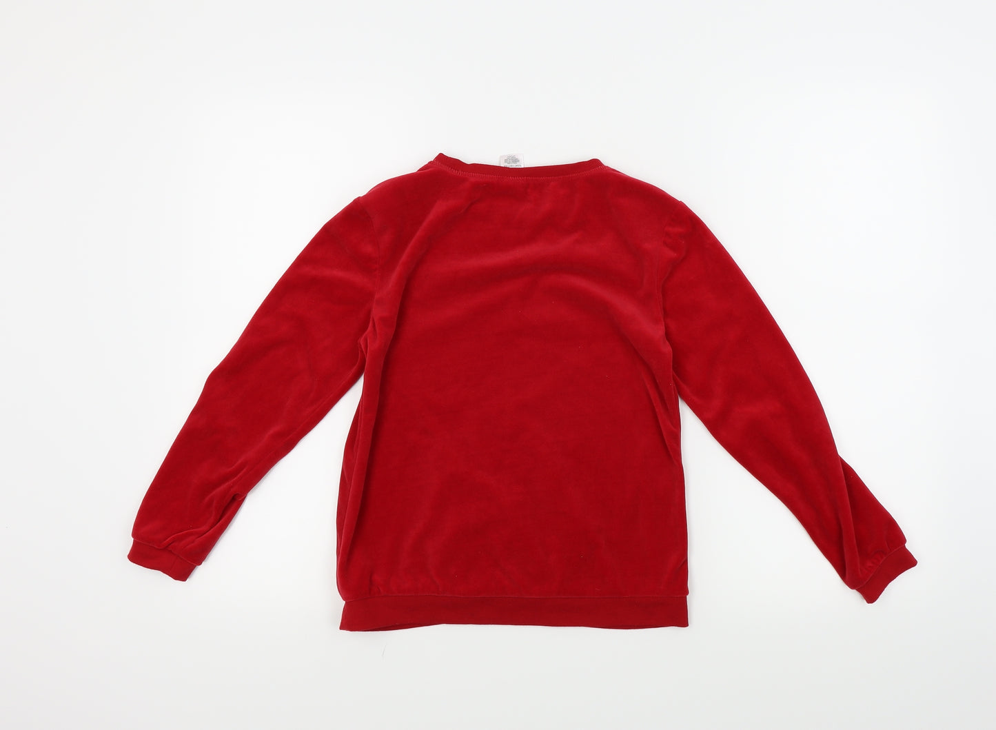 Peacocks Girls Red Solid  Top Pyjama Top Size 10-11 Years  - Christmas Penguin
