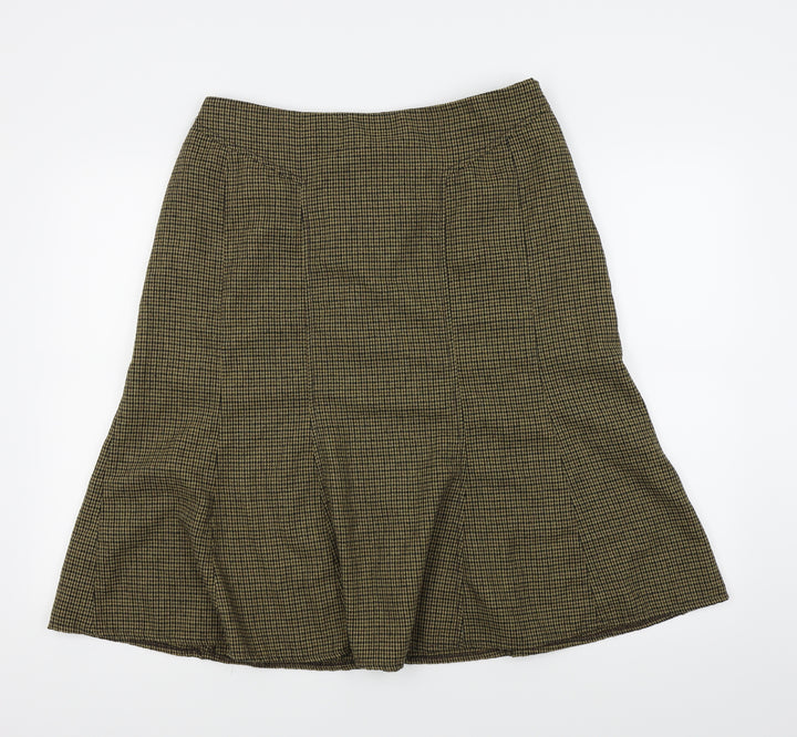 Cotton Traders Womens Beige A-Line Skirt Size 36 in