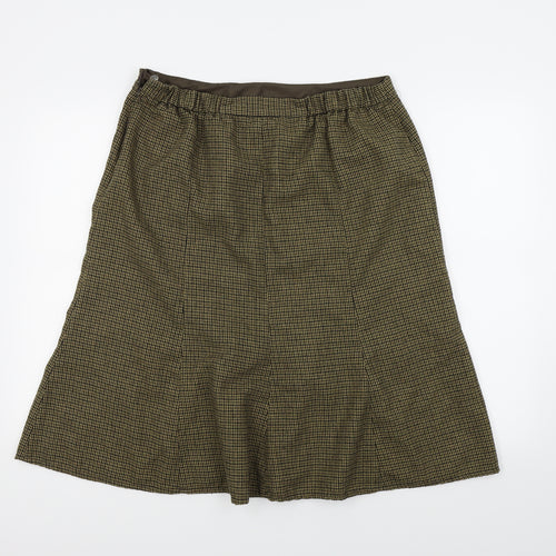 Cotton Traders Womens Beige   A-Line Skirt Size 36 in