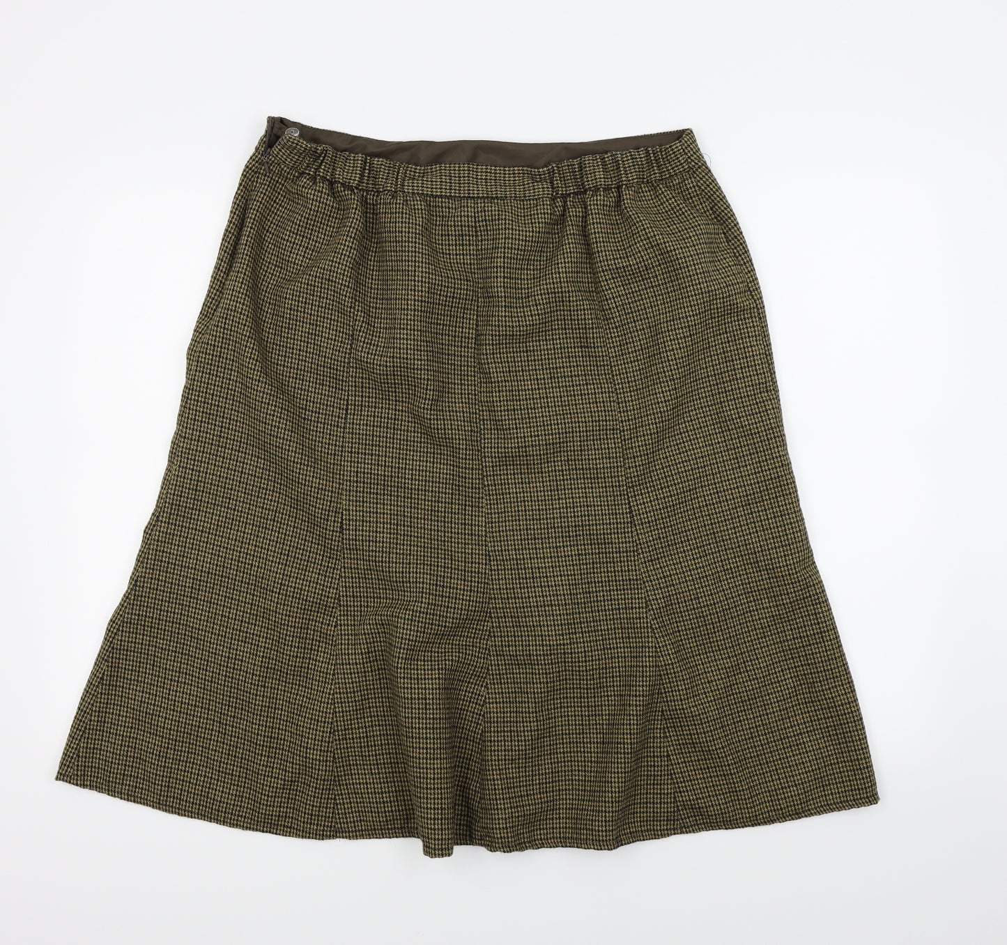 Cotton Traders Womens Beige   A-Line Skirt Size 36 in