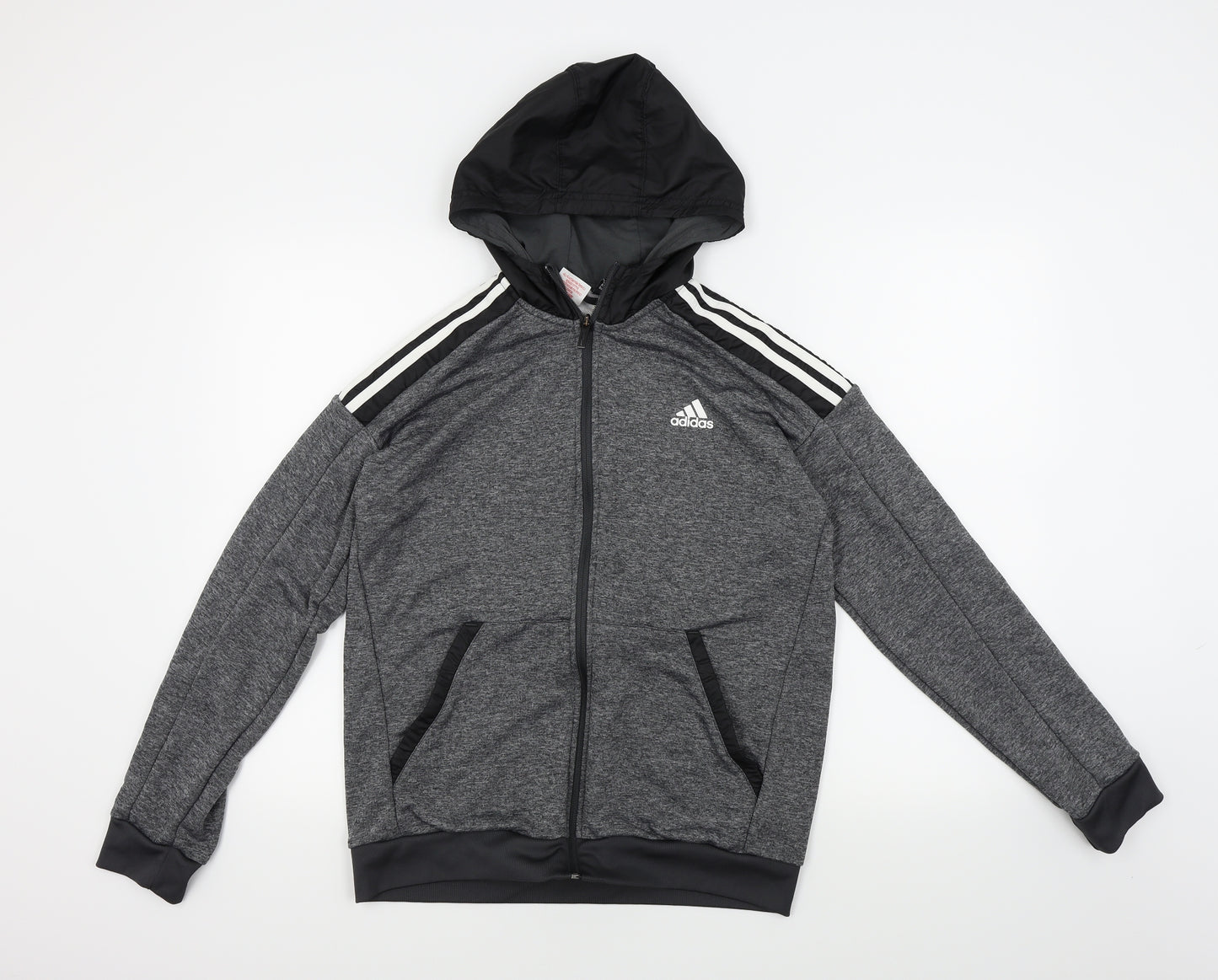 adidas Boys Grey   Jacket Coat Size 15-16 Years