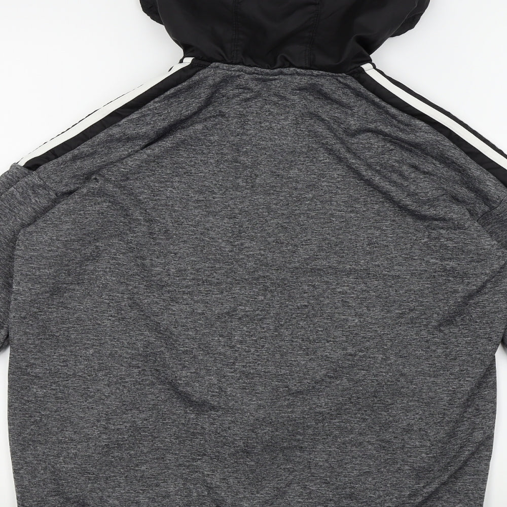 adidas Boys Grey   Jacket Coat Size 15-16 Years