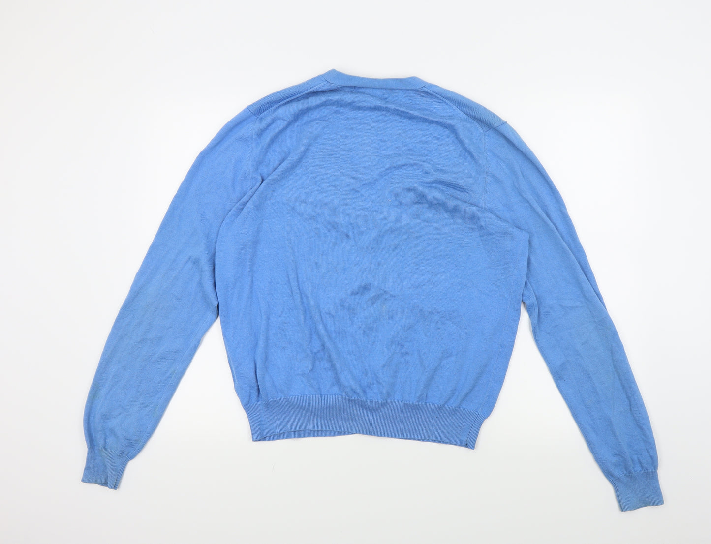 Lyle & Scott Mens Blue   Cardigan Jumper Size L