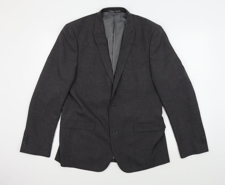 F&F Mens Grey Jacket Suit Jacket Size 42