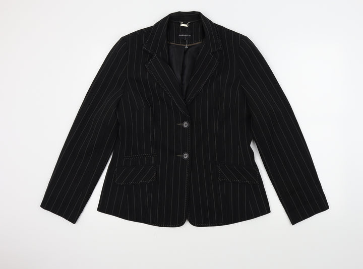 E-vie Womens Black Jacket Suit Jacket Size 14