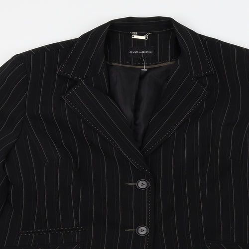 E-vie Womens Black   Jacket Suit Jacket Size 14