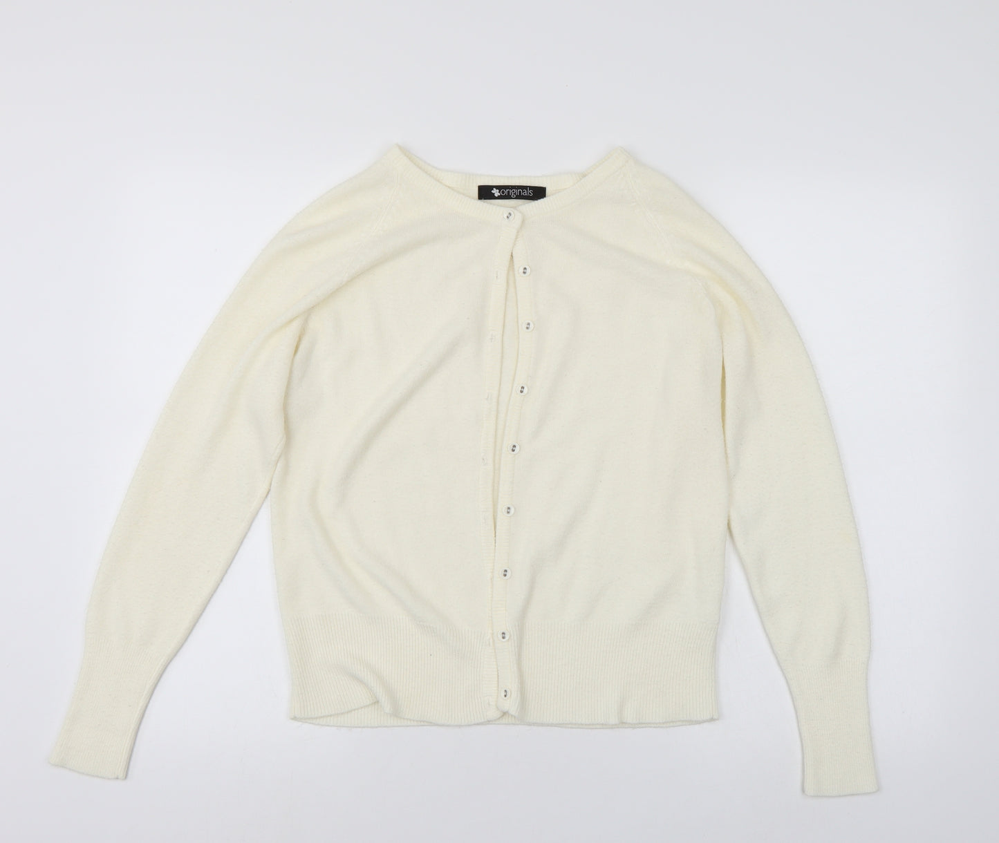 Originals Womens White   Cardigan Jumper