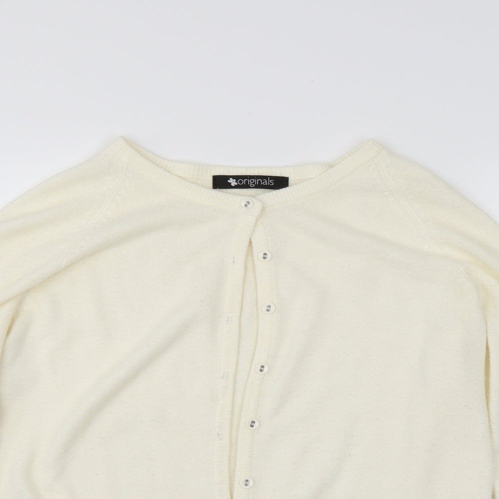 Originals Womens White   Cardigan Jumper