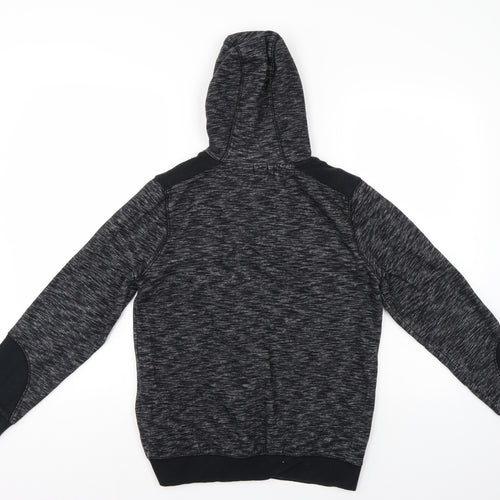 F7F Boys Black   Full Zip Hoodie Size 12-13 Years