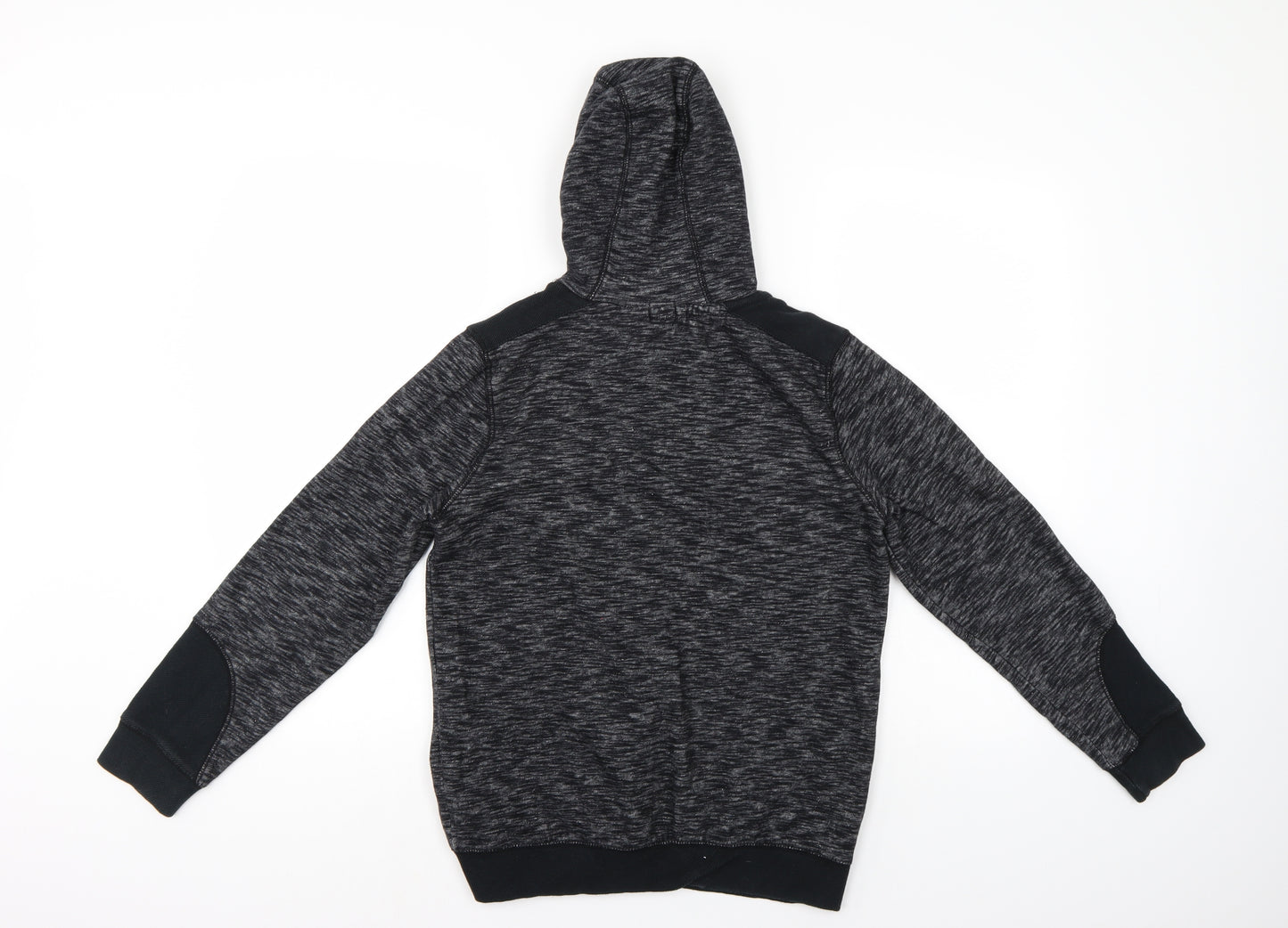 F7F Boys Black   Full Zip Hoodie Size 12-13 Years