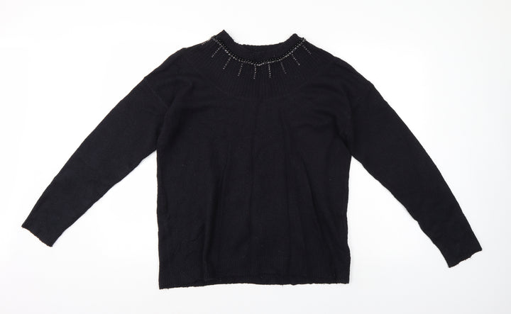 Dorothy Perkins Womens Black Pullover Jumper Size 14