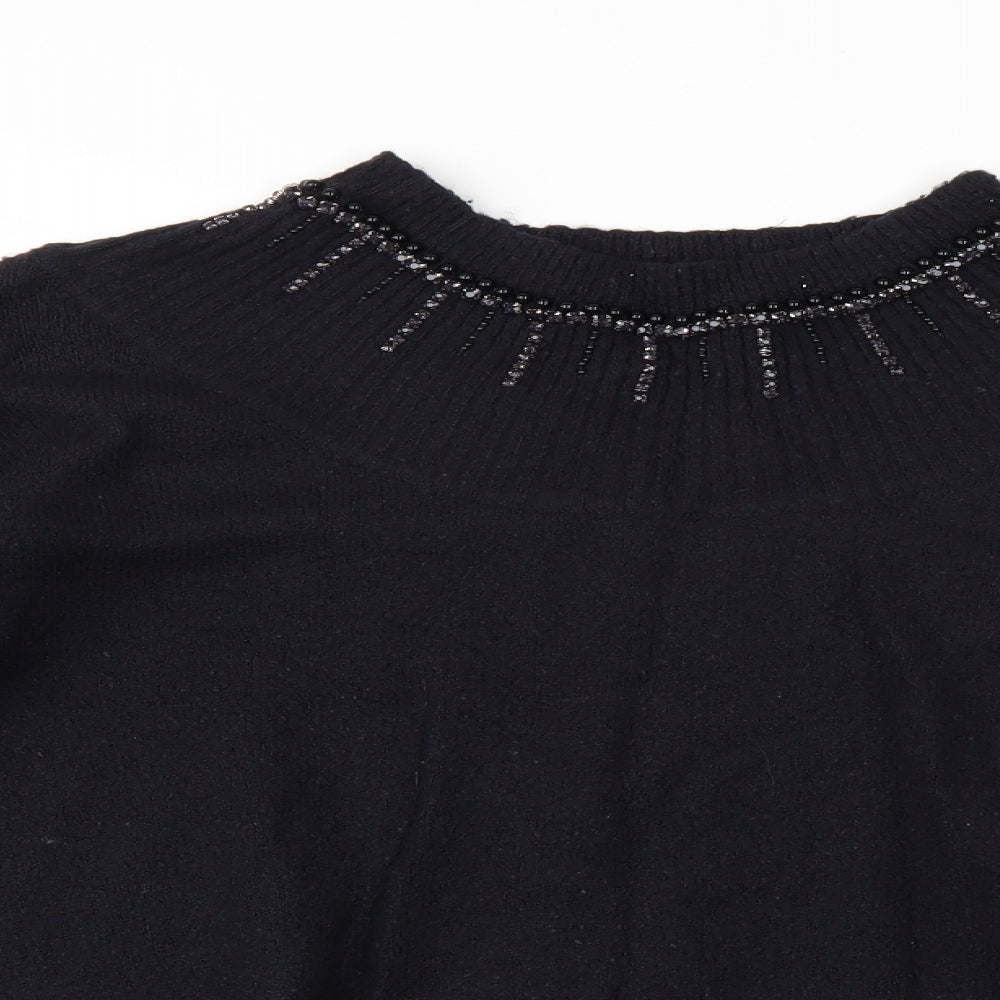 Dorothy Perkins Womens Black   Pullover Jumper Size 14