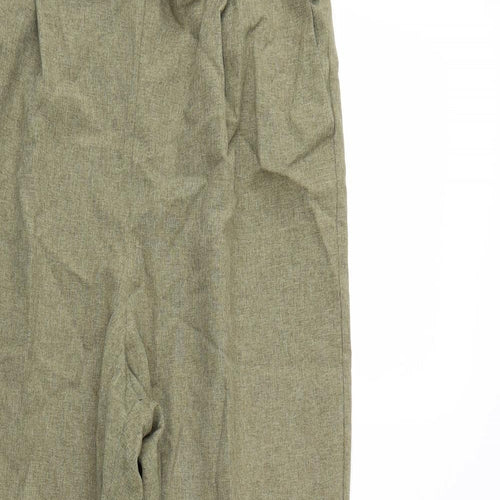 petite Womens Green   Cropped Trousers  L24 in