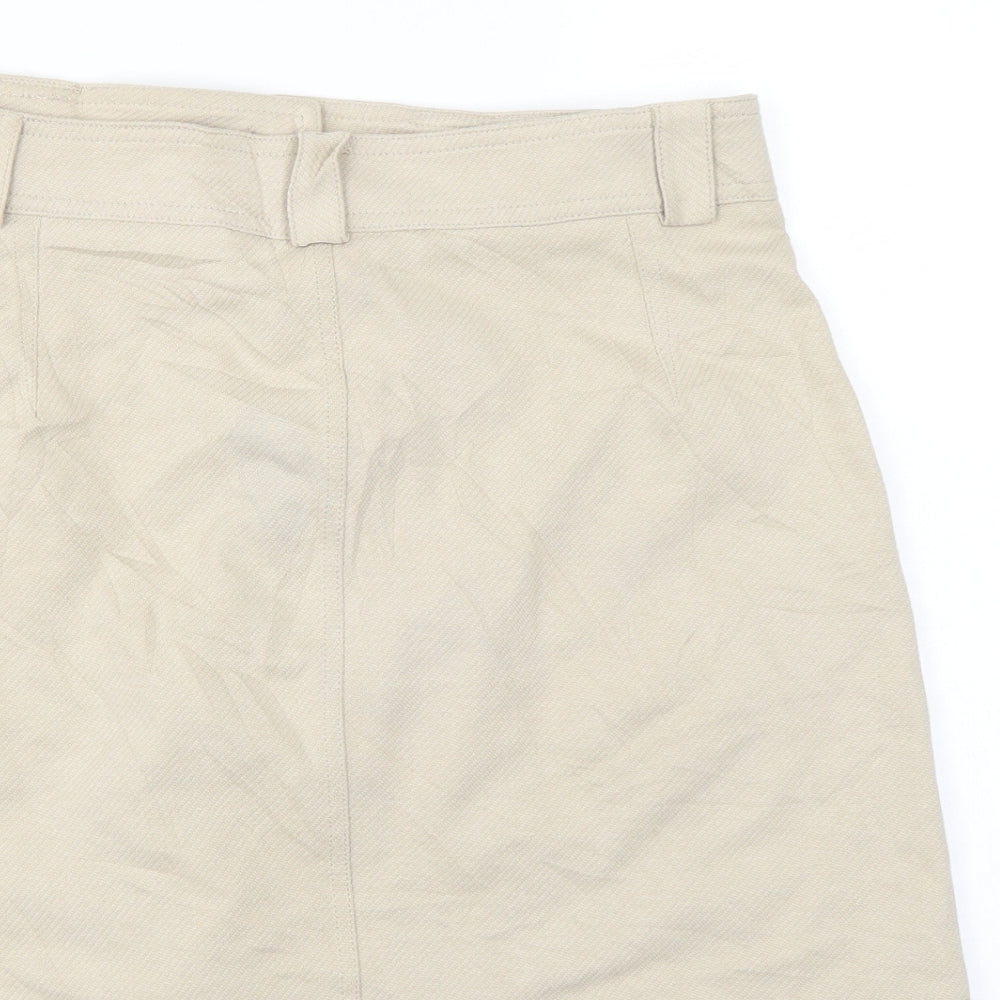 H&M Womens Ivory   A-Line Skirt Size M