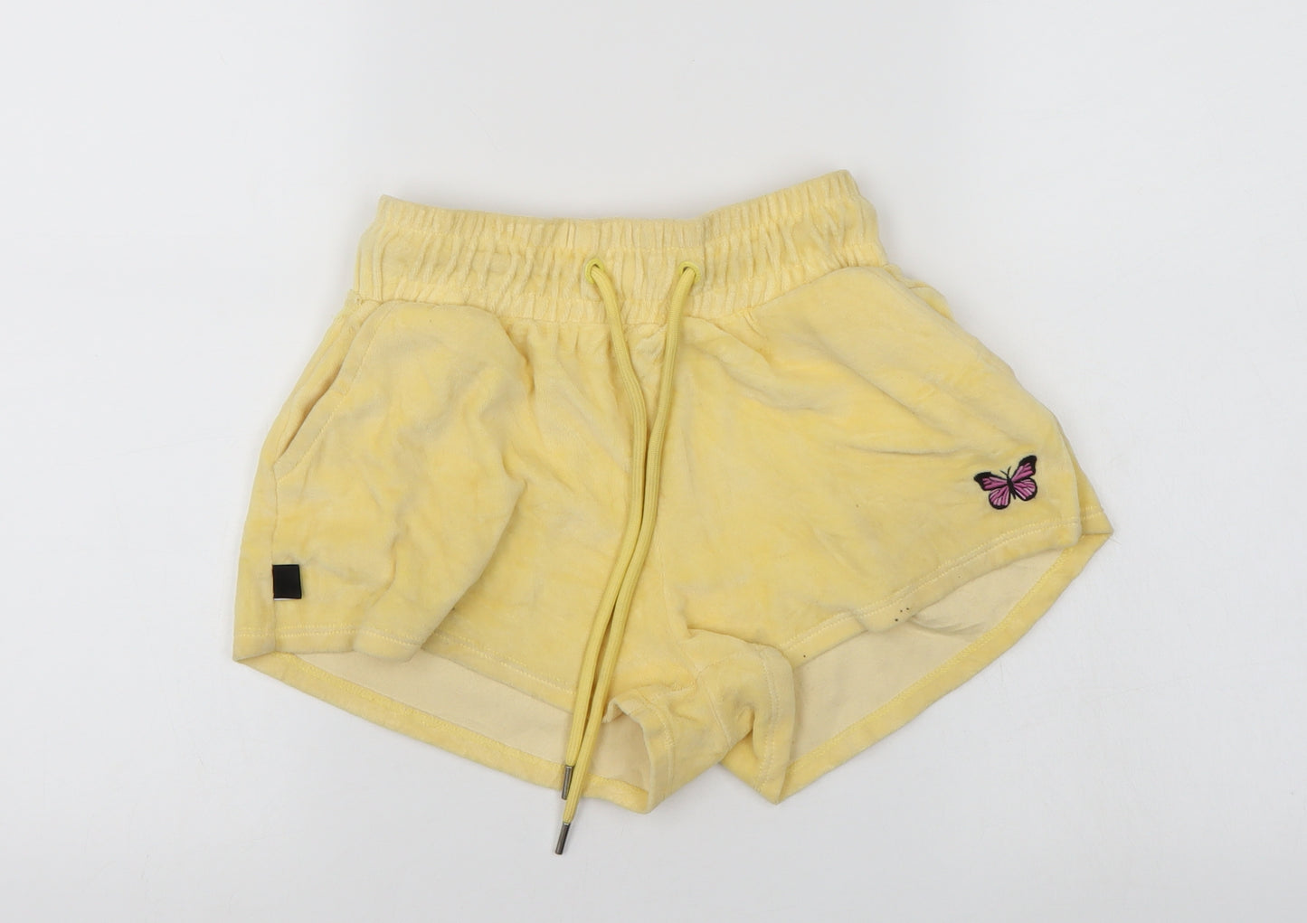 Bershka Womens Yellow   Sweat Shorts Size S