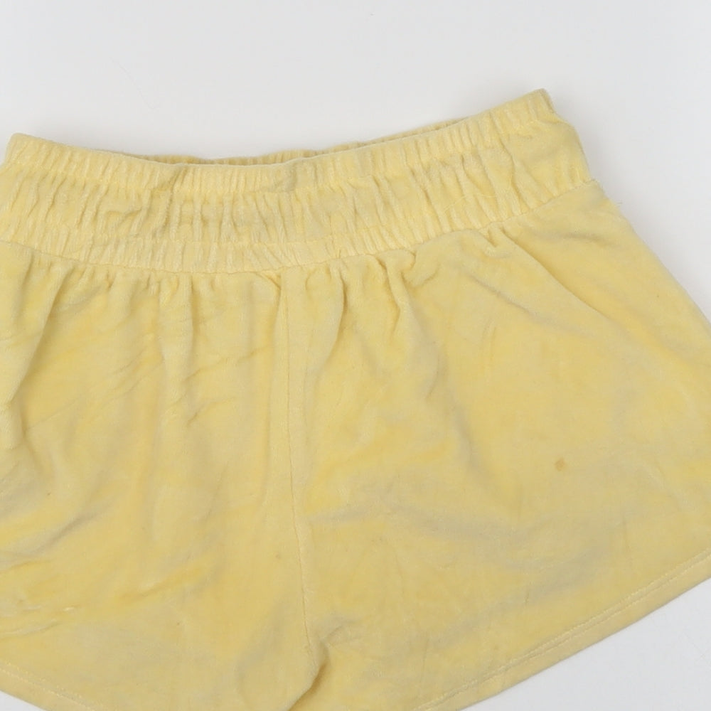 Bershka Womens Yellow   Sweat Shorts Size S