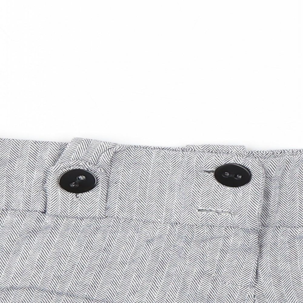 Bay Womens Grey Striped  Hot Pants Shorts Size 8