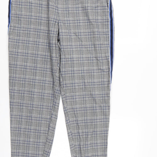 Priark Womens Multicoloured Check  Pedal Pusher Trousers Size 12 L25 in