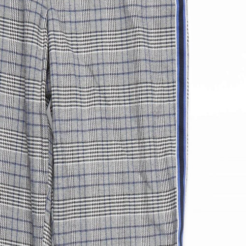 Priark Womens Multicoloured Check  Pedal Pusher Trousers Size 12 L25 in