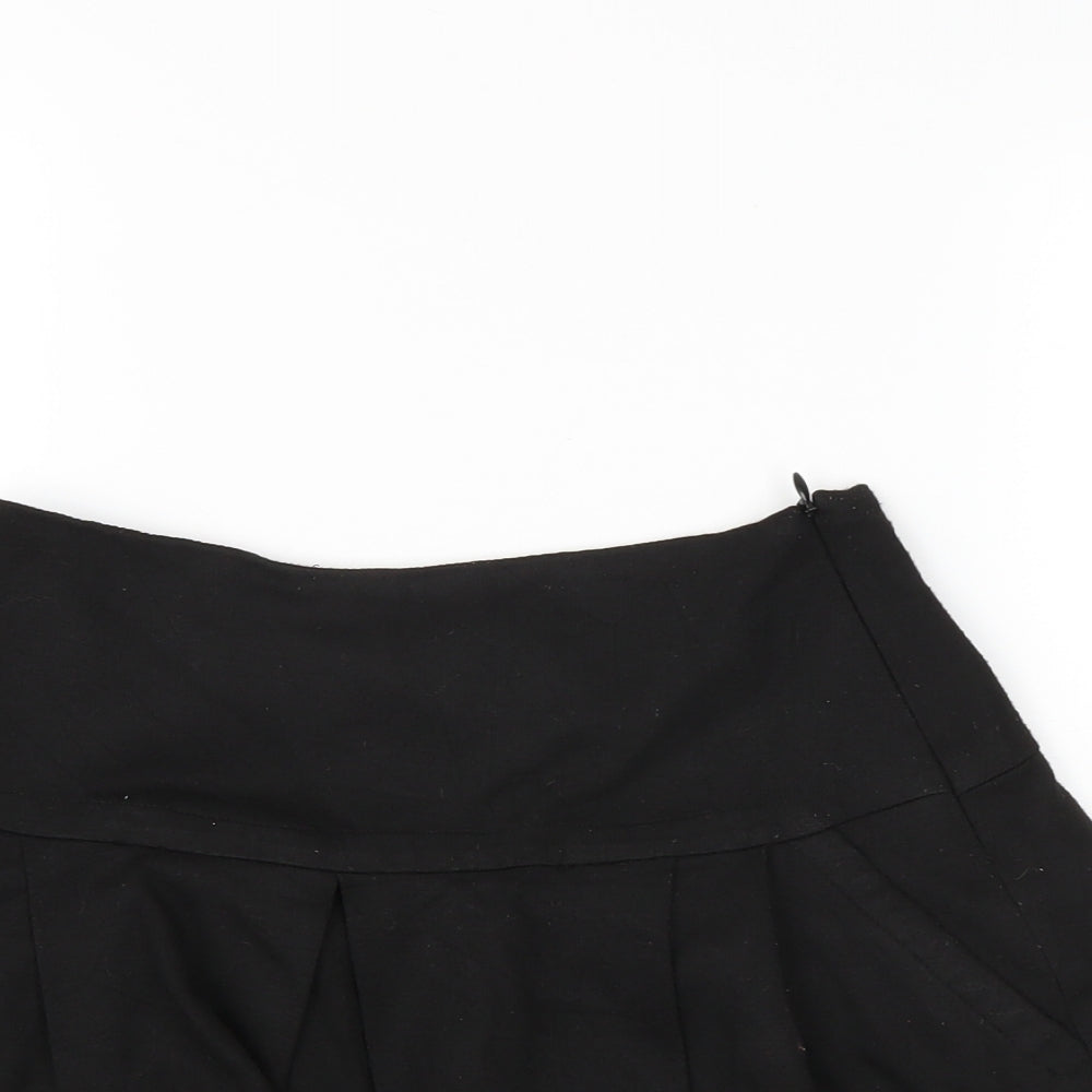 Lux Womens Black   Pleated Skirt Size XS