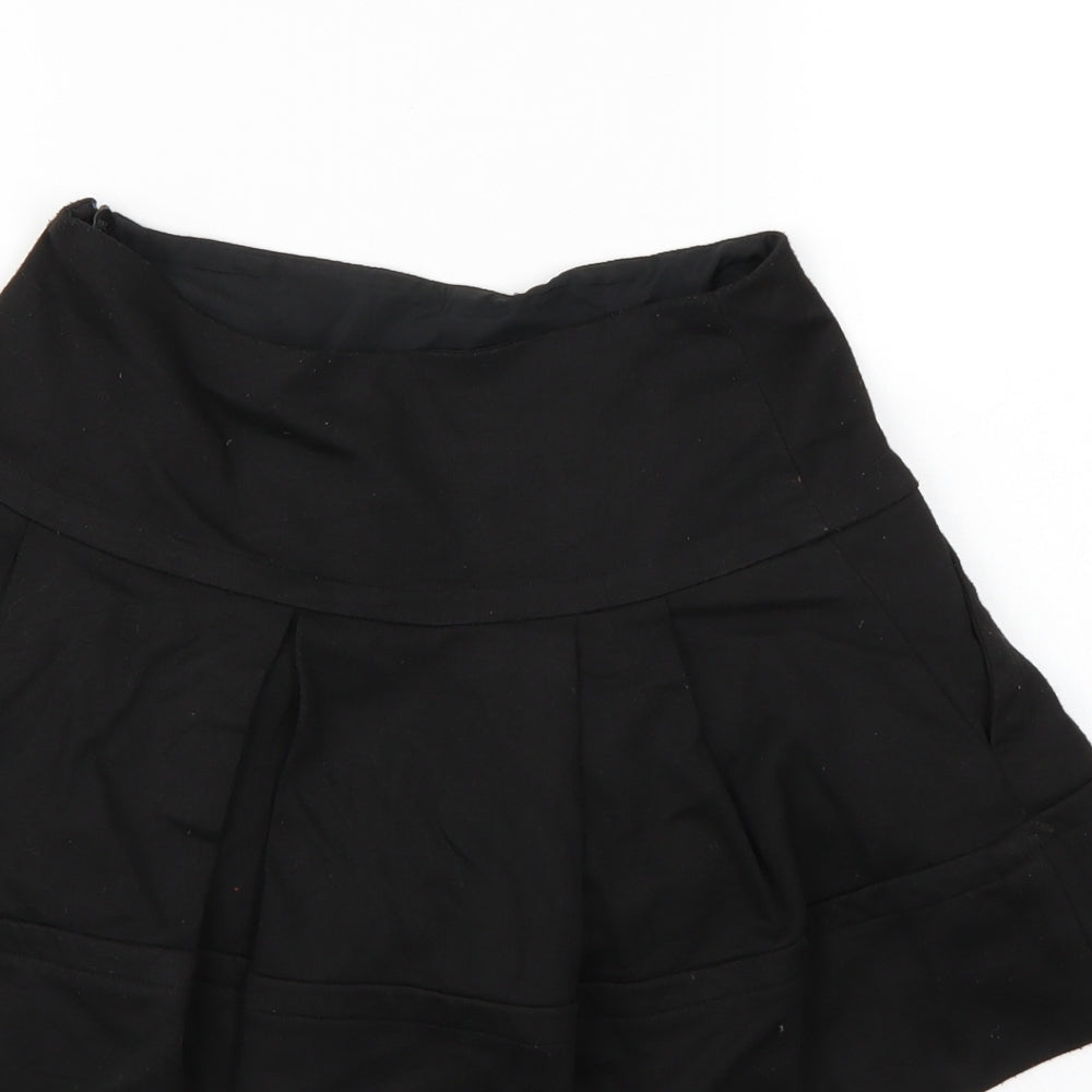 Lux Womens Black   Pleated Skirt Size XS