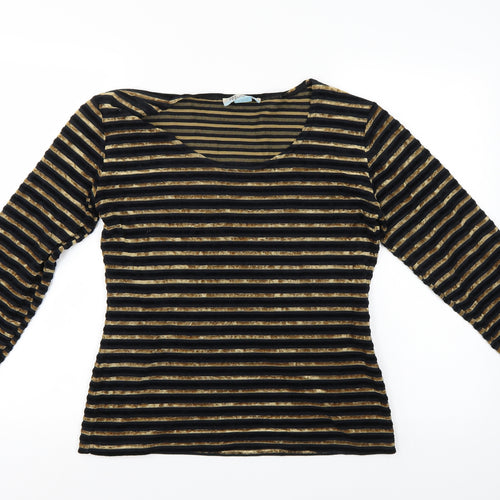 Monsoon Womens Multicoloured Striped  Pullover Jumper Size 16