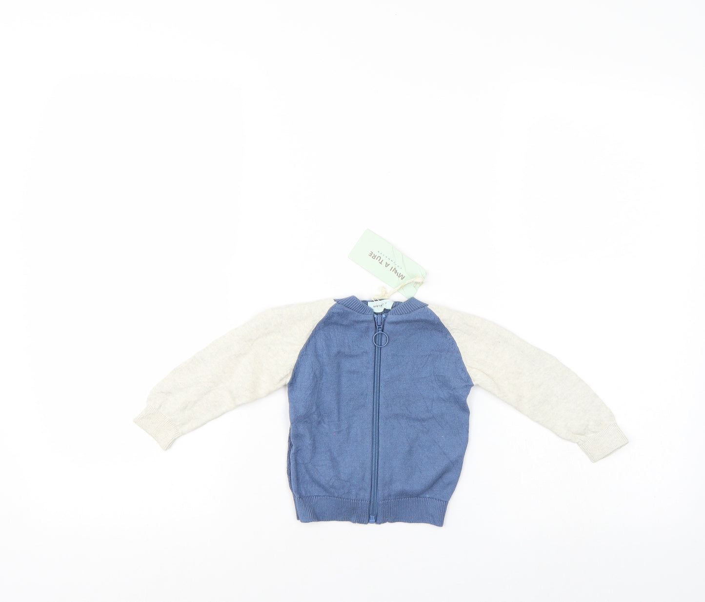 Minature Boys Blue   Cardigan Jumper Size 6-9 Months
