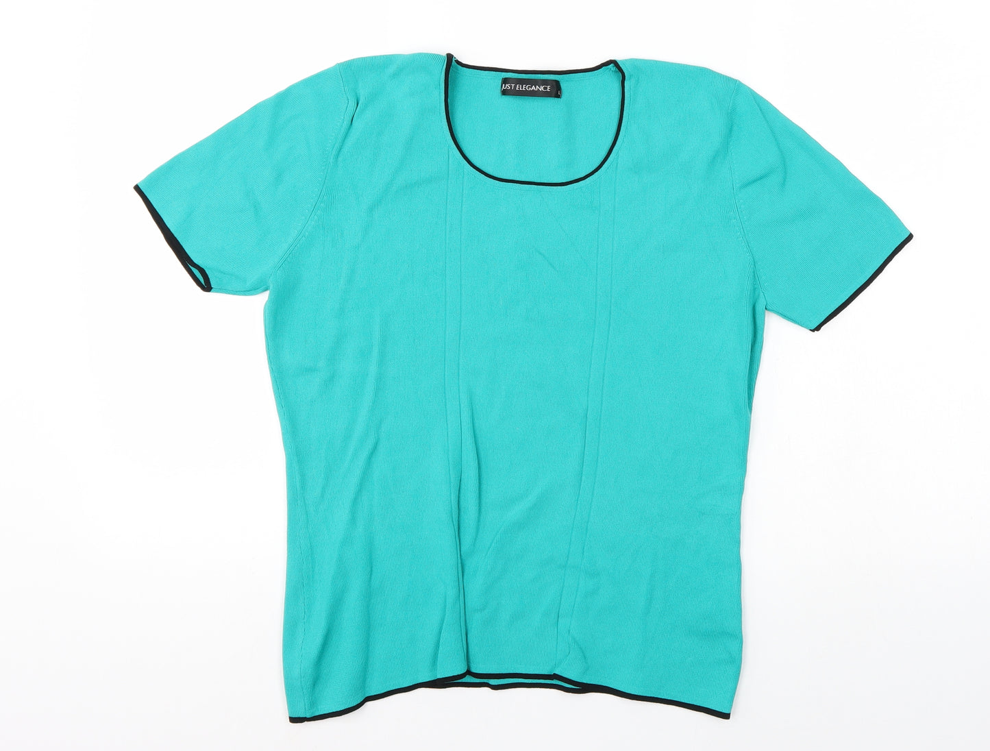 Just Elegance Womens Green   Basic Blouse Size L