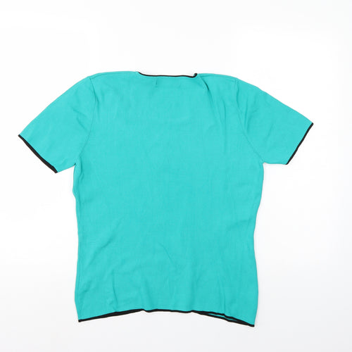 Just Elegance Womens Green   Basic Blouse Size L