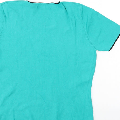 Just Elegance Womens Green   Basic Blouse Size L