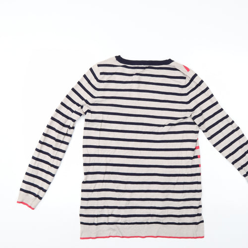 Oasis Womens Multicoloured Striped  Pullover Sweatshirt Size S