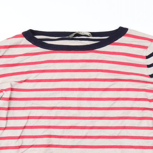 Oasis Womens Multicoloured Striped  Pullover Sweatshirt Size S