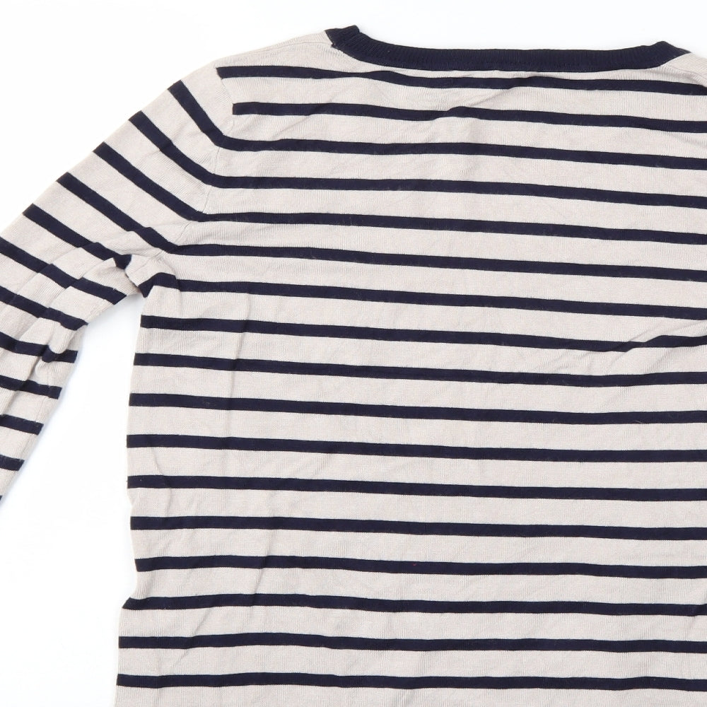 Oasis Womens Multicoloured Striped  Pullover Sweatshirt Size S