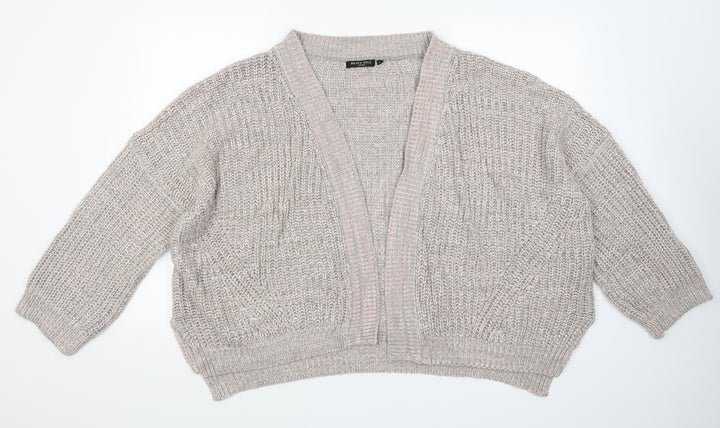 Brave Soul Womens Brown Knit Cardigan Jumper Size L