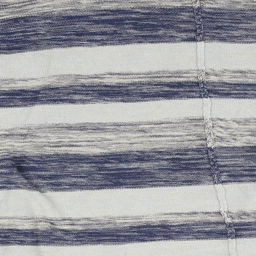 EDC Womens Blue Striped Knit Cardigan Jumper Size L