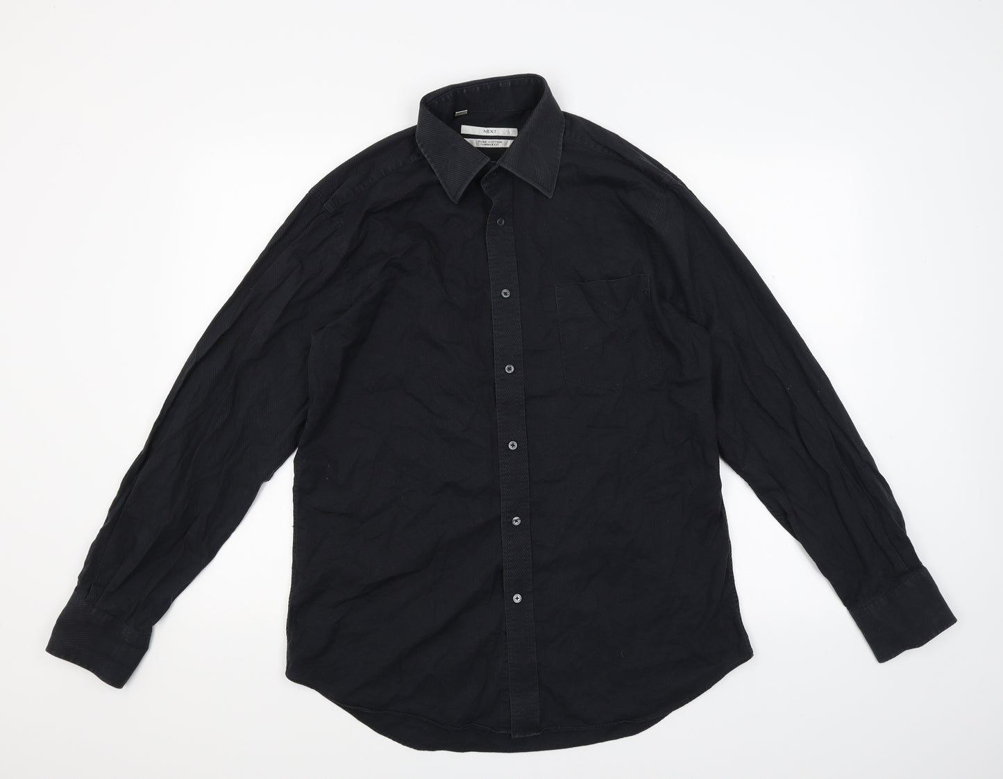 NEXT Mens Black    Dress Shirt Size 16