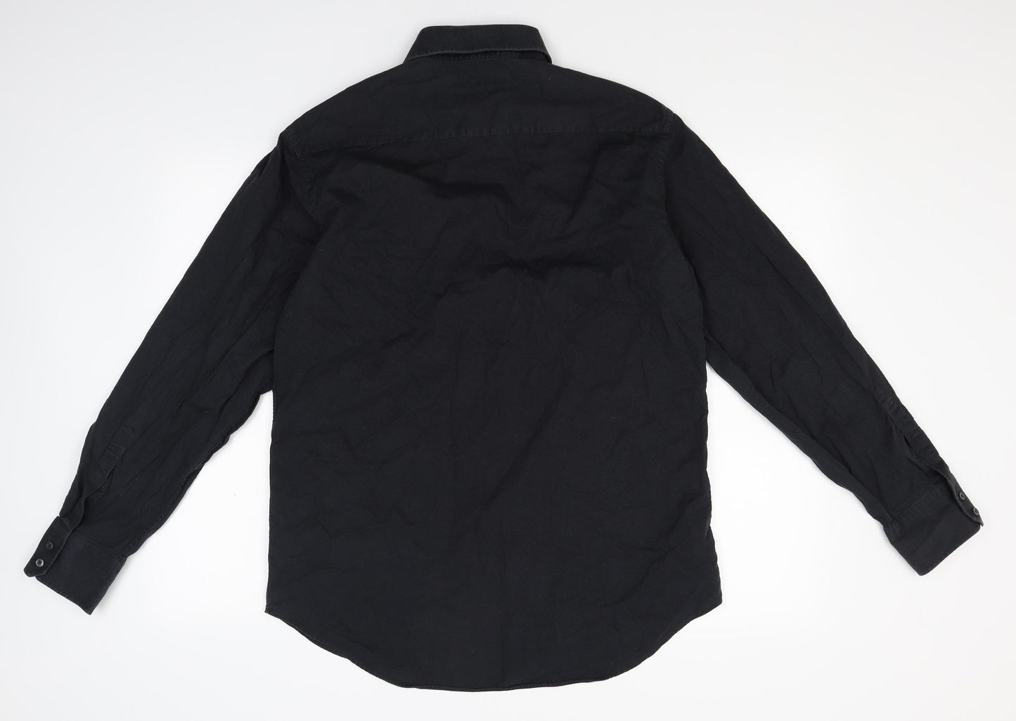 NEXT Mens Black    Dress Shirt Size 16