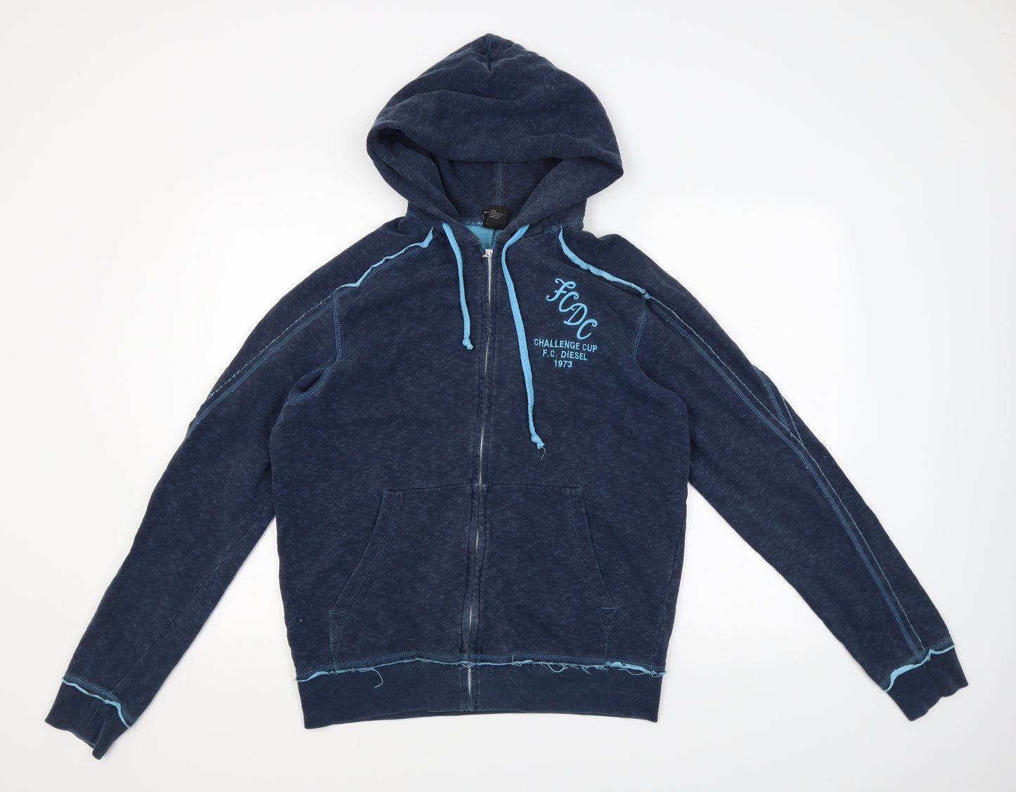 Diesel Mens Blue   Full Zip Hoodie Size L