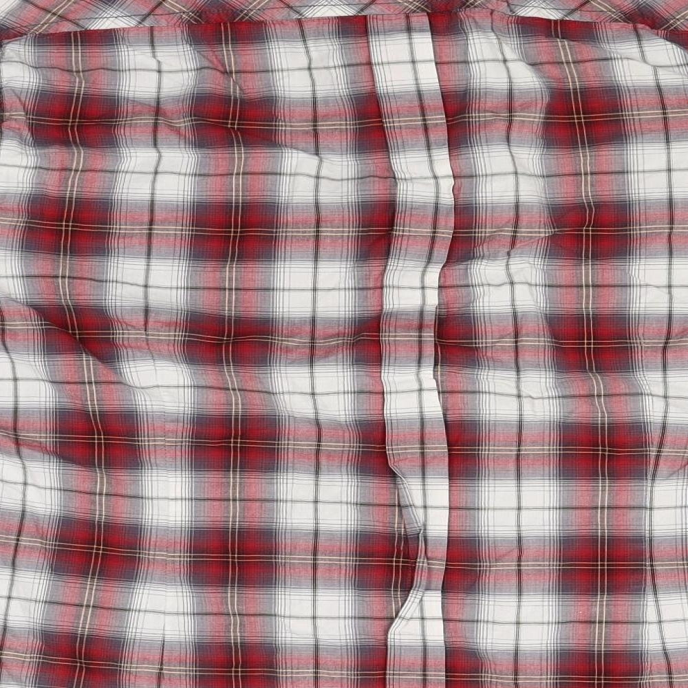 Burton Mens Red Plaid   Button-Up Size M