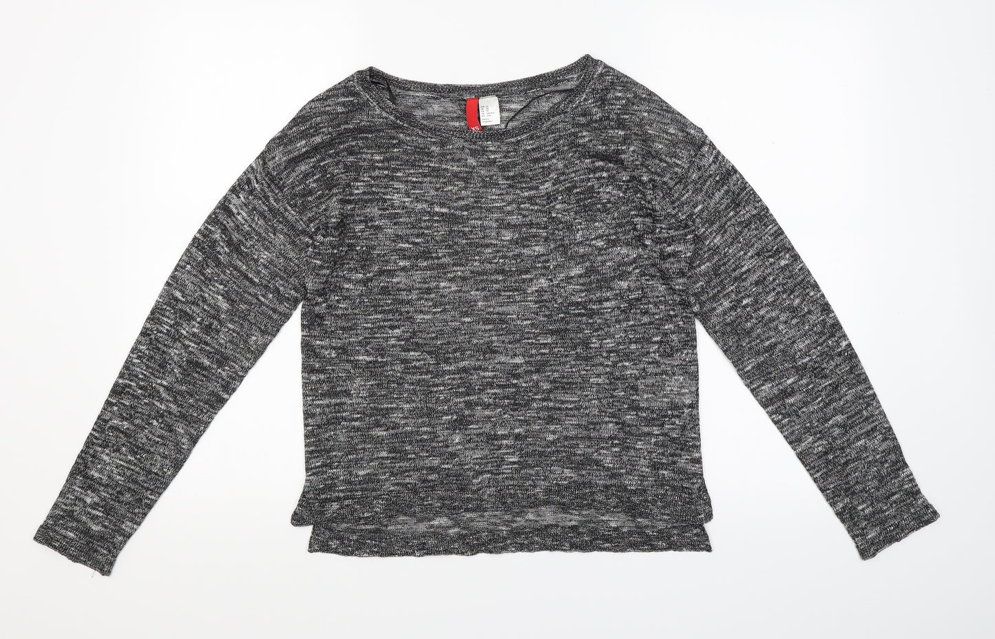 H&M Womens Grey  Knit Pullover Jumper Size XS