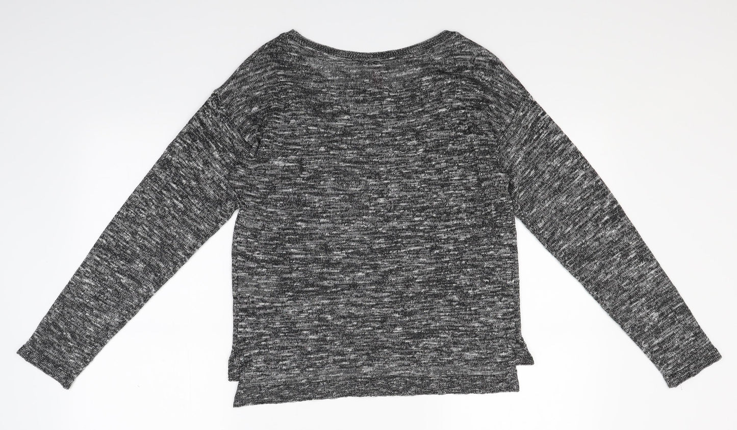 H&M Womens Grey  Knit Pullover Jumper Size XS