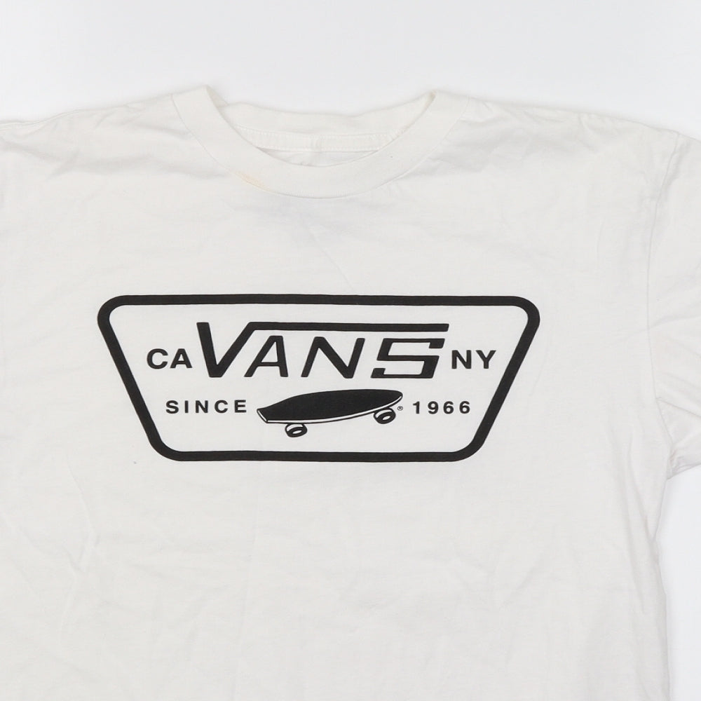 VANS Mens White    T-Shirt Size S  - Skate