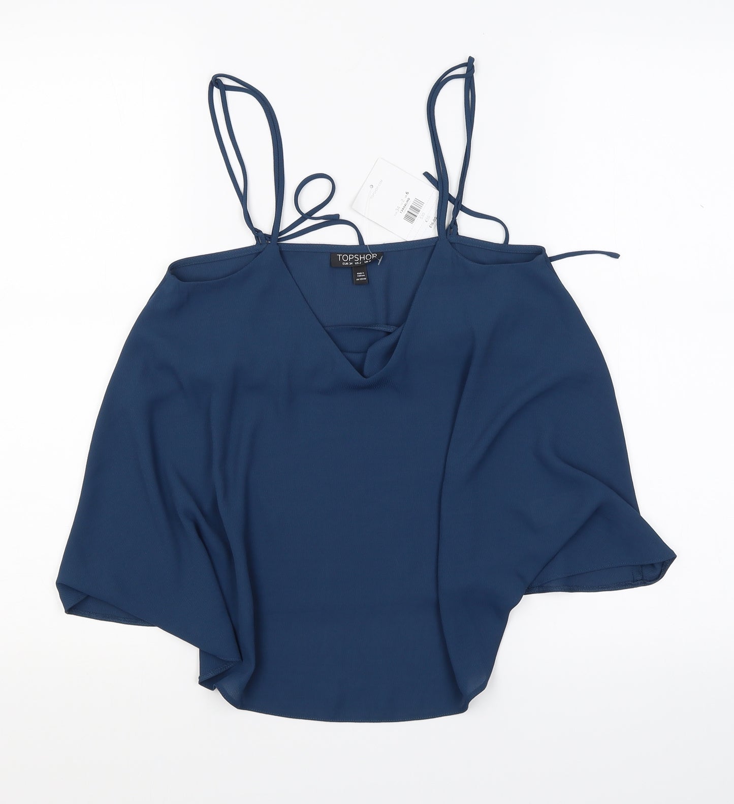 Topshop Womens Blue   Camisole Blouse Size 6