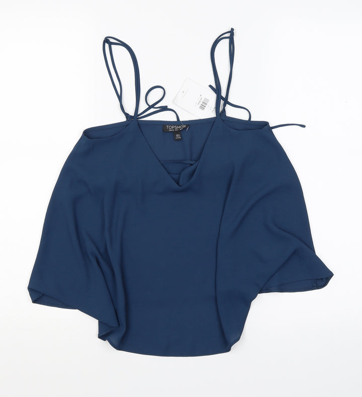 Topshop Womens Blue   Camisole Blouse Size 6